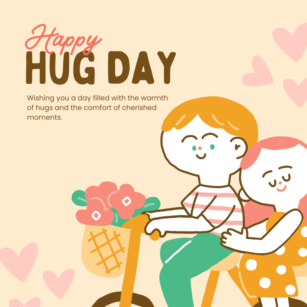 Hug day wishes for him