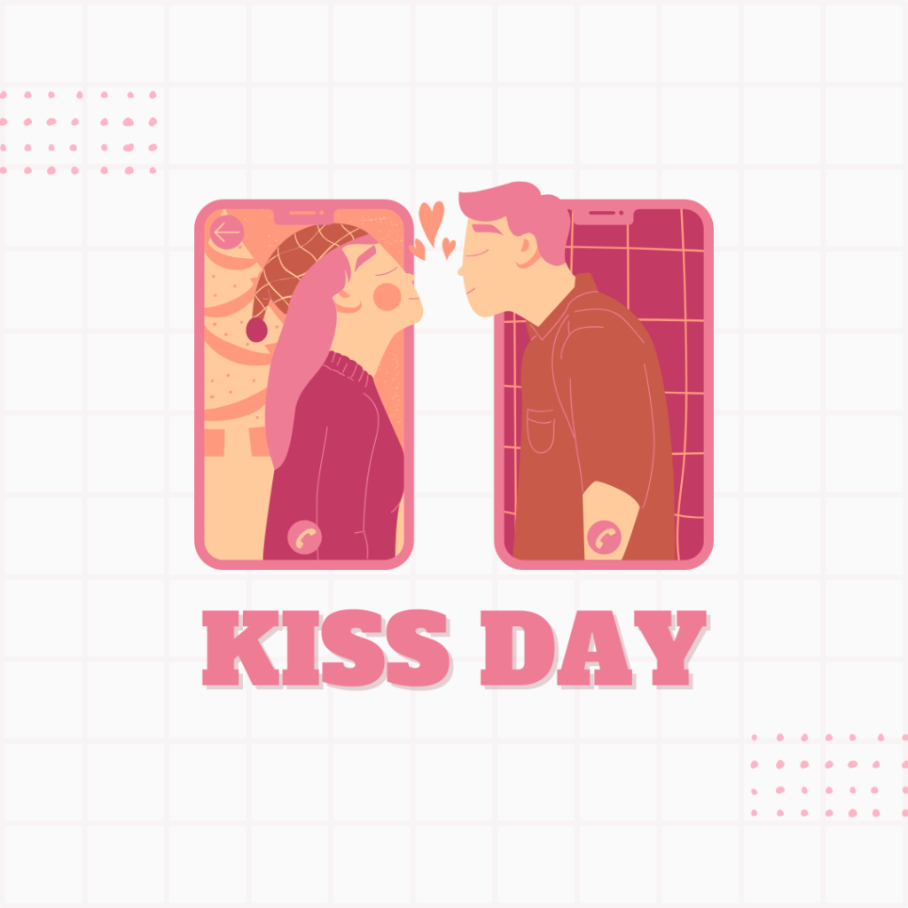 Kiss day wishes for him